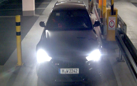 CCTV에 잡힌 범인들 차량. AFP=연합뉴스