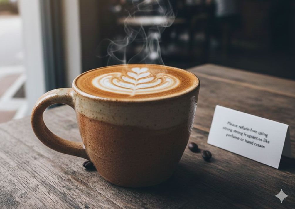 카페라테 이미지. 일러스트 구글 제미나이