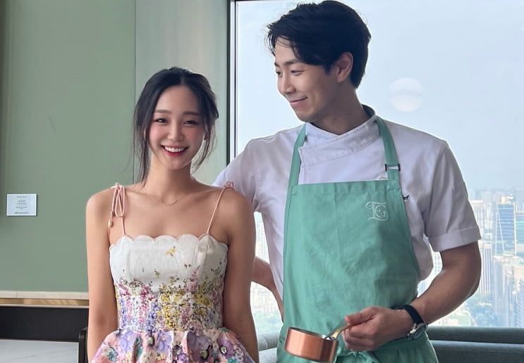 DL그룹 4세 이주영(왼쪽), 손종원 셰프. 사진 이주영 인스타그램 캡처