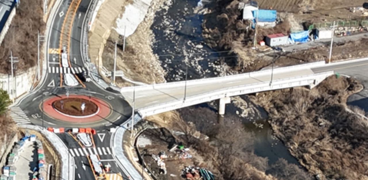 남양주시 묵현천1교 및 창현2교차로. 사진 경기도