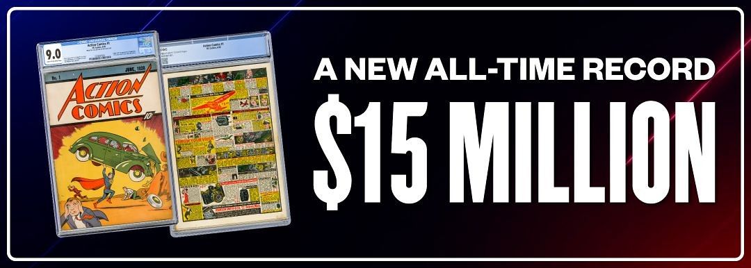 219억원에 팔린 '슈퍼맨' 만화책 초판본. 사진 코믹커넥트 홈페이지 캡처