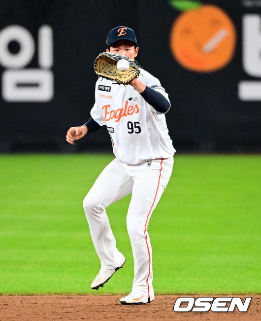 [OSEN=대전, 지형준 기자] 한화 황영묵. 2025.10.29 /jpnews@osen.co.kr