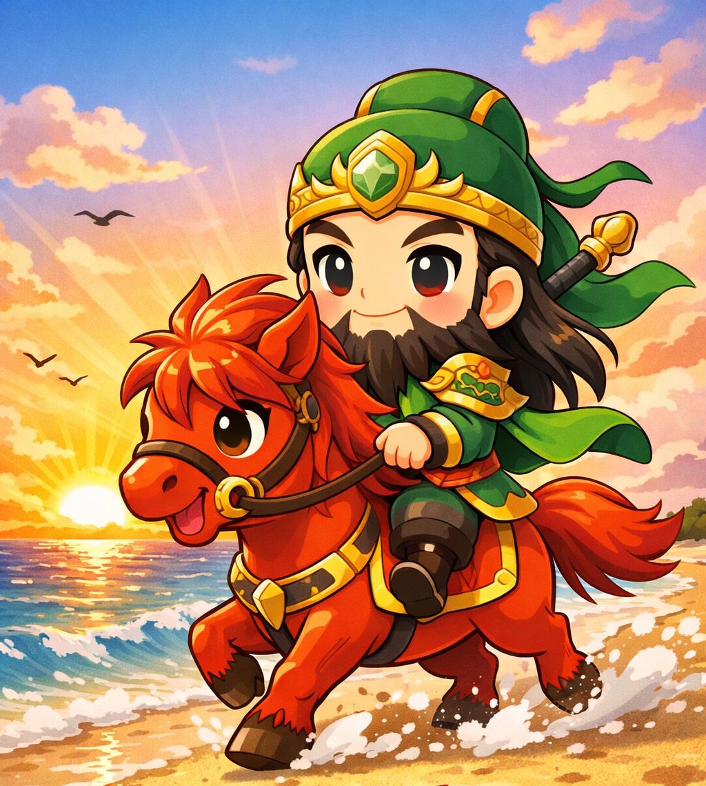 붉은 말이라 하면 가장 먼저 떠오르는 것이 적토마로『삼국지』에서 가장 유명한 장수, 관우가 탔던 말이다. 새해를 맞아 바다를 가르는 붉은 말, 적토마처럼 힘찬 한 해가 되기를 바라는 사람들이 많다.