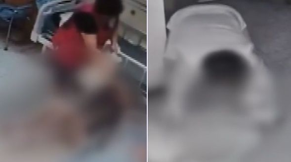 전남 여수시 한 요양원에서 폐렴 증세로 숨진 80대 노인 유족이 요양보호사가 노인을 학대했다고 주장했다. 사진 JTBC ‘사건반장’ 캡처