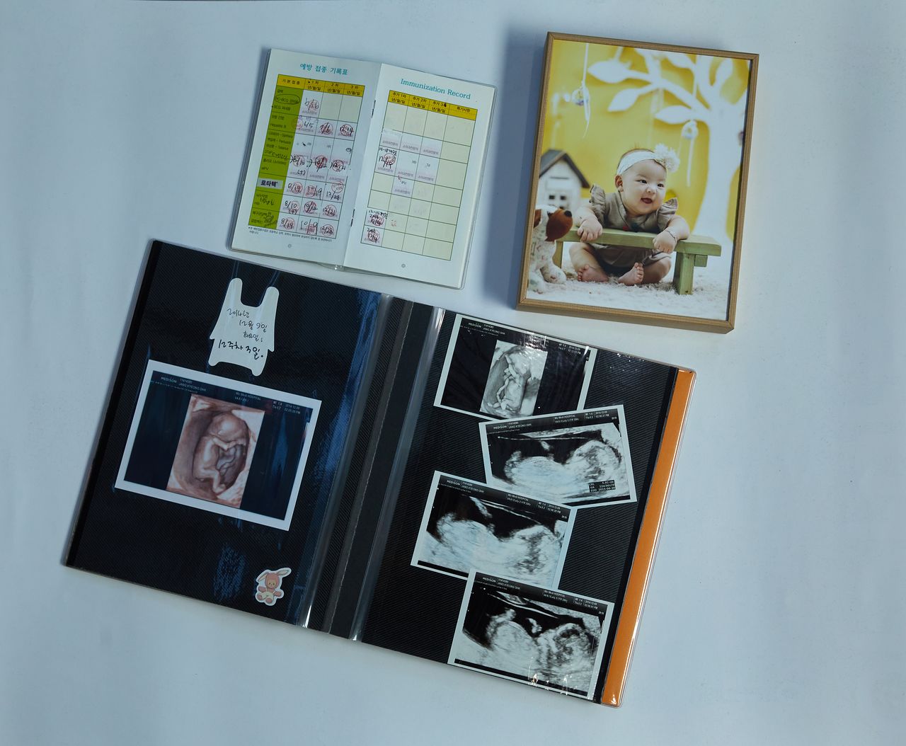 고가람 학생모델 출생관련 물품