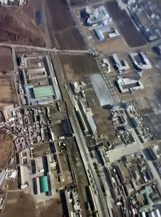 무인기에 기록된 개성시 개풍구역 일대를 촬영한 자료 일부. [뉴시스]