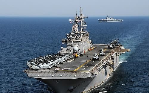 미 해군 강승상륙함 에섹스함. EPA=연합뉴스