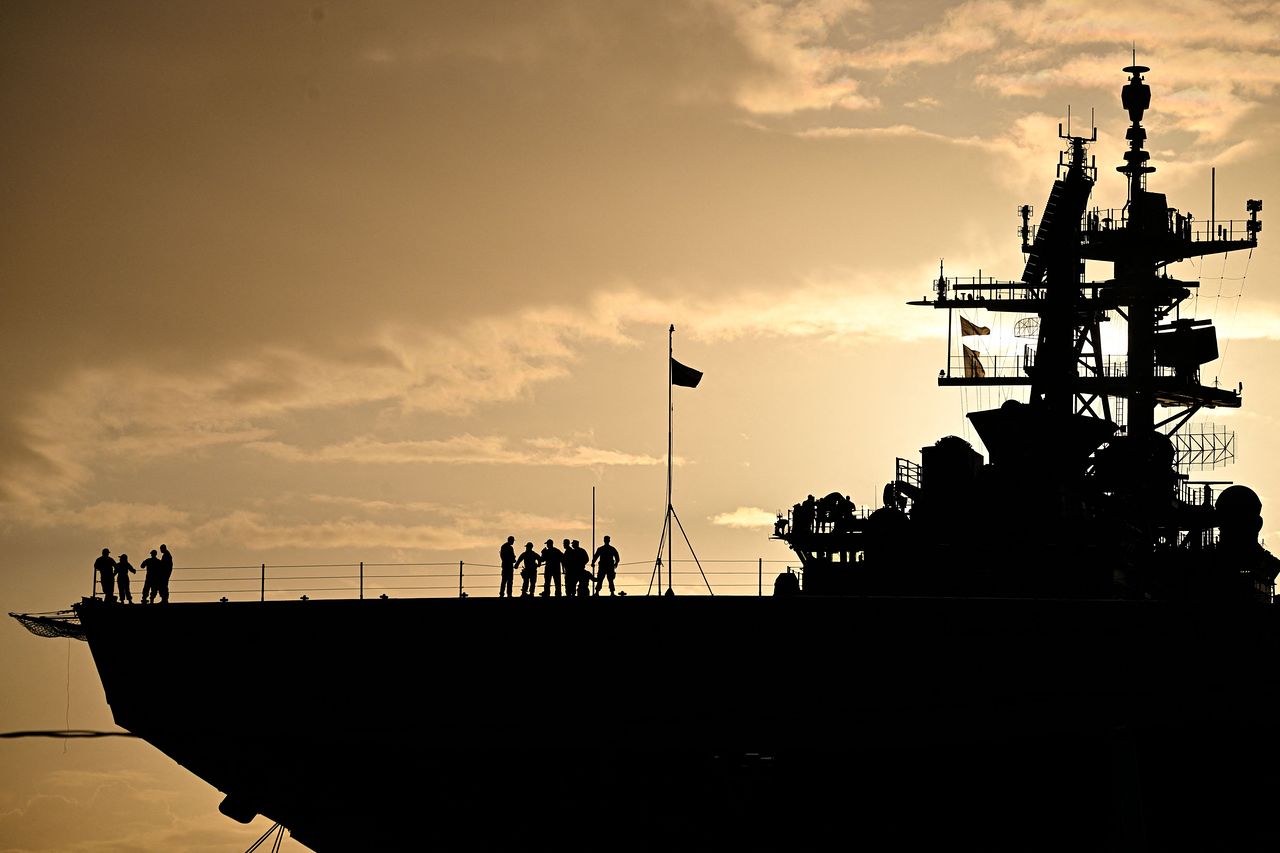 베네수엘라 관련 작전에 투입된 미 해군 이오지마함. [AFP=연합뉴스]