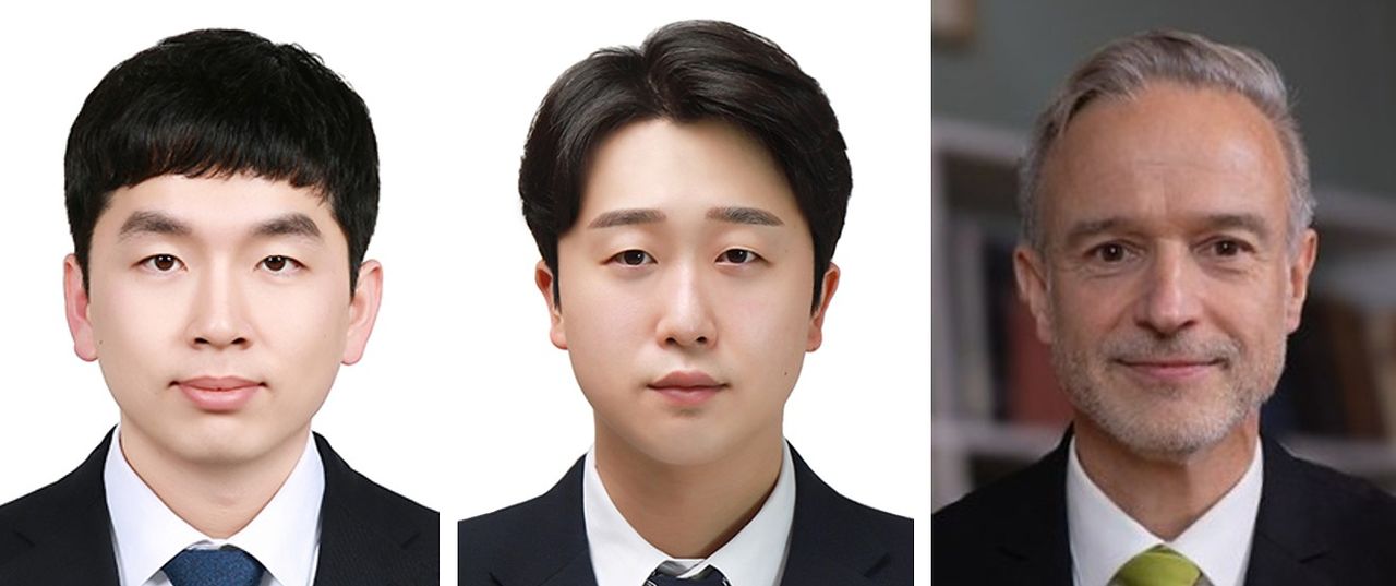 왼쪽부터 독일 막스플랑크연구소 왕재민 박사(제1저자), 한국재료연구원 박정민 박사(교신저자), 독일 막스플랑크연구소 디어크 라베 교수(교신저자)