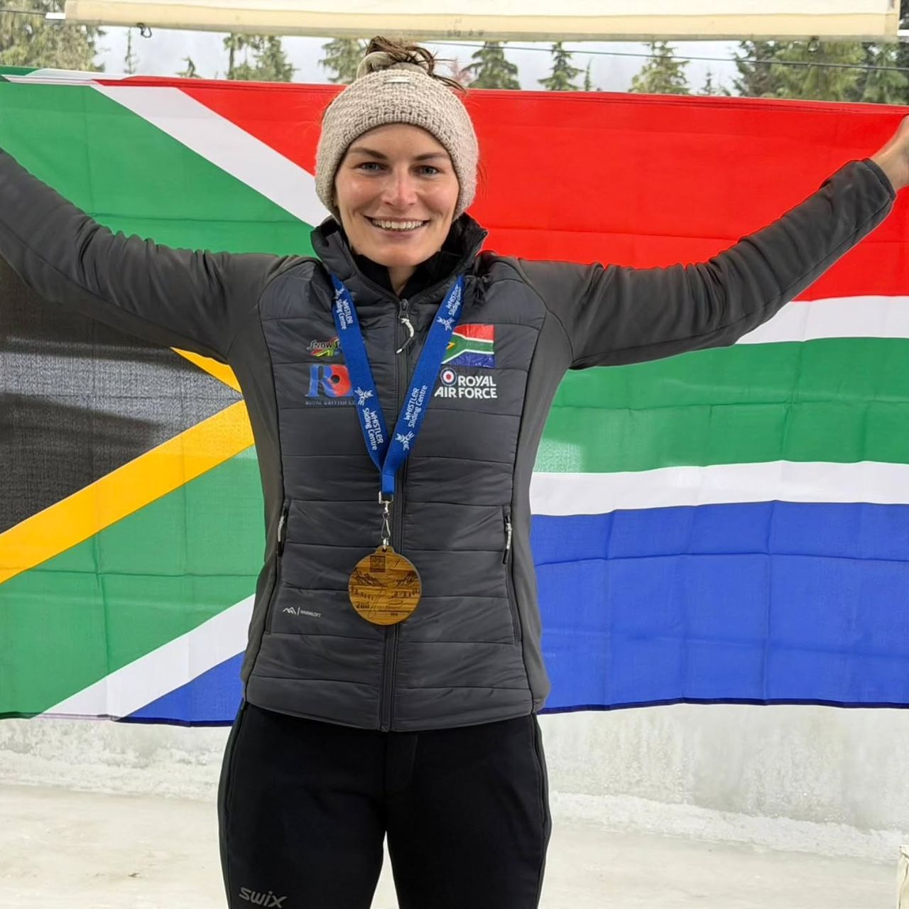 남아공 스켈레톤 선수 니콜 버거. 자국 첫 여성 슬라이더 올림피언을 꿈꾼다. [사진 버거 SNS]