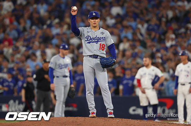 [사진] 다저스 야마모토 요시노부. ⓒGettyimages(무단전재 및 재배포 금지)
