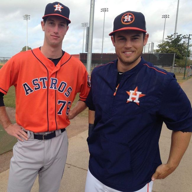 2017년 휴스턴 시절 카일 터커, 프레스턴 터커 형제. /프레스턴 터커 SNS