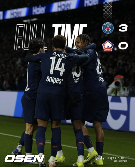 [사진] PSG 소셜 미디어 계정