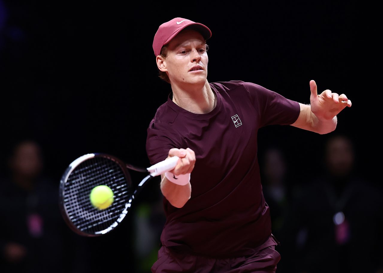 호주오픈 3연패를 노리는 신네르. 뉴스1