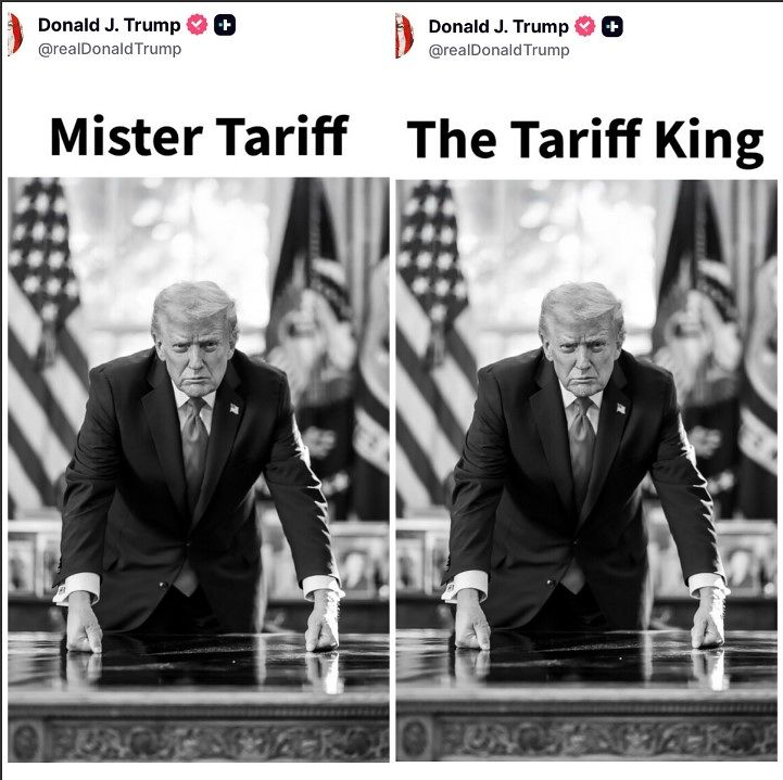 도널드 트럼프 미국 대통령이 SNS에 자신을 ″관세 왕″, ″미스터 관세″라고 올린 글. 트럼프 대통령 트루스소셜 계정 캡처