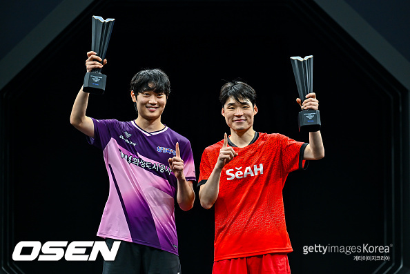 [사진] (왼쪽부터) 조대성과 장우진 ⓒGettyimages(무단전재 및 재배포 금지)