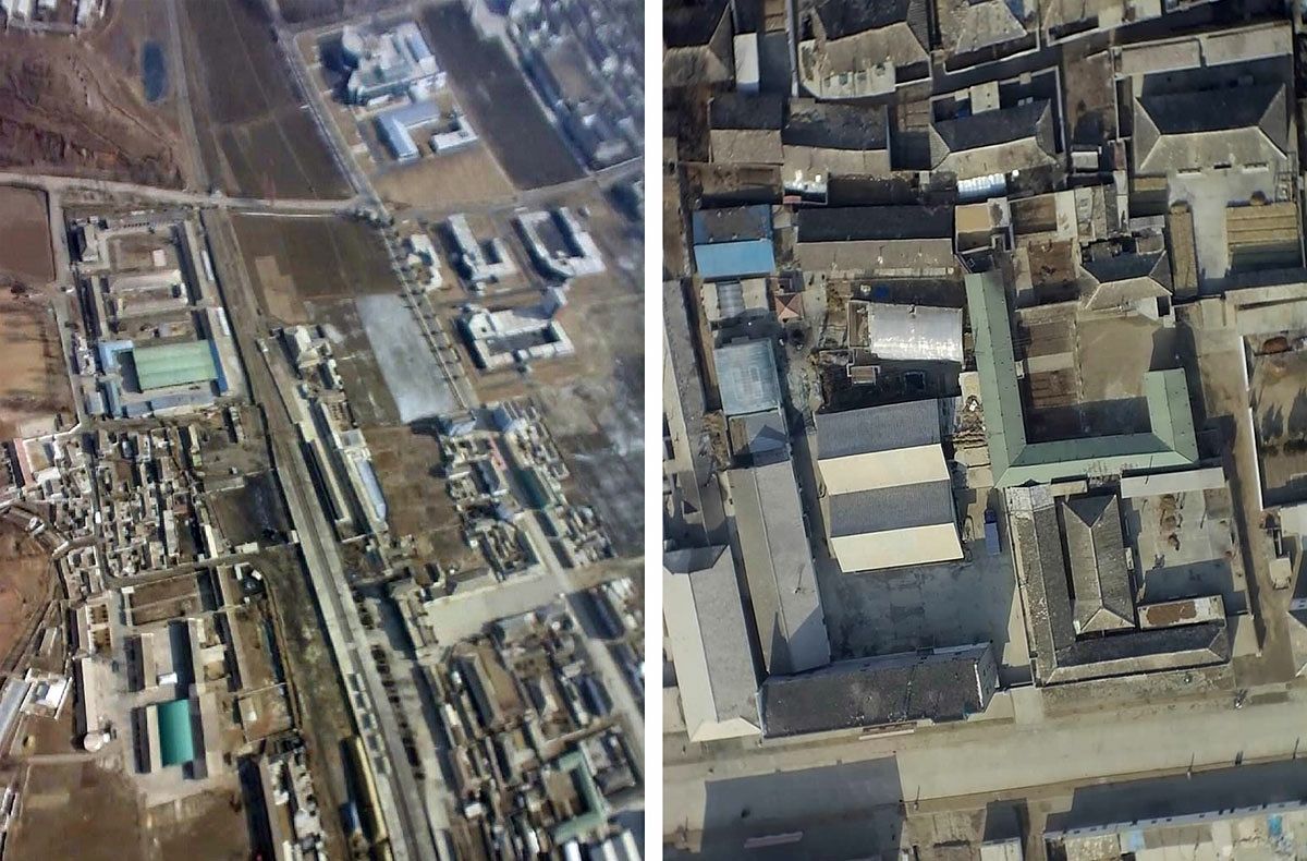 지난 10일 북한이 추락한 무인기에 기록된 개성시 개풍구역 일대 촬영 자료 일부라며 공개한 사진. 뉴스1