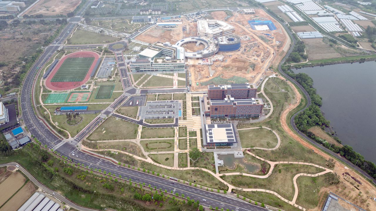 전남 나주에 위치한 한국에너지공대. 지난해 6월 드론으로 촬영했다. 사진 한국에너지공대