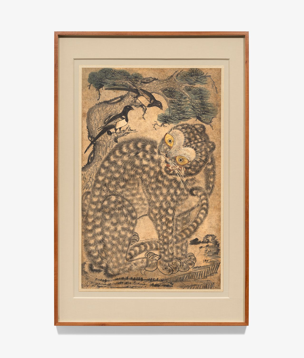 까치호랑이, 19세기, 종이에 채색, 93x60㎝ 사진 갤러리현대