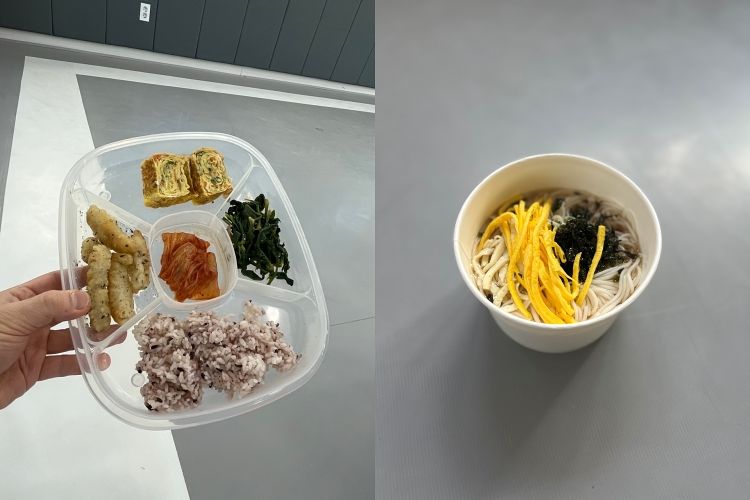 경기 수원의 A 태권도장에서 방학 동안 원생들에게 제공하는 점심. 독자제공