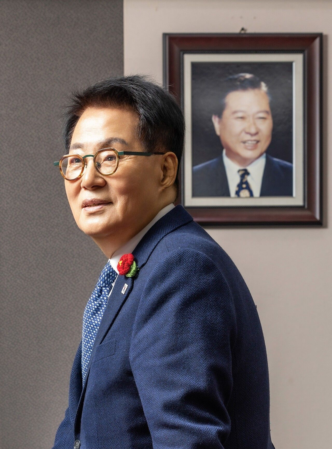 박지원 의원의 정치 멘토는 김대중 전 대통령이다. 그는 DJ와 관련된 사진과 자료들을 의원회관 사무실에 소중히 간직하고 있다. 최기웅 기자