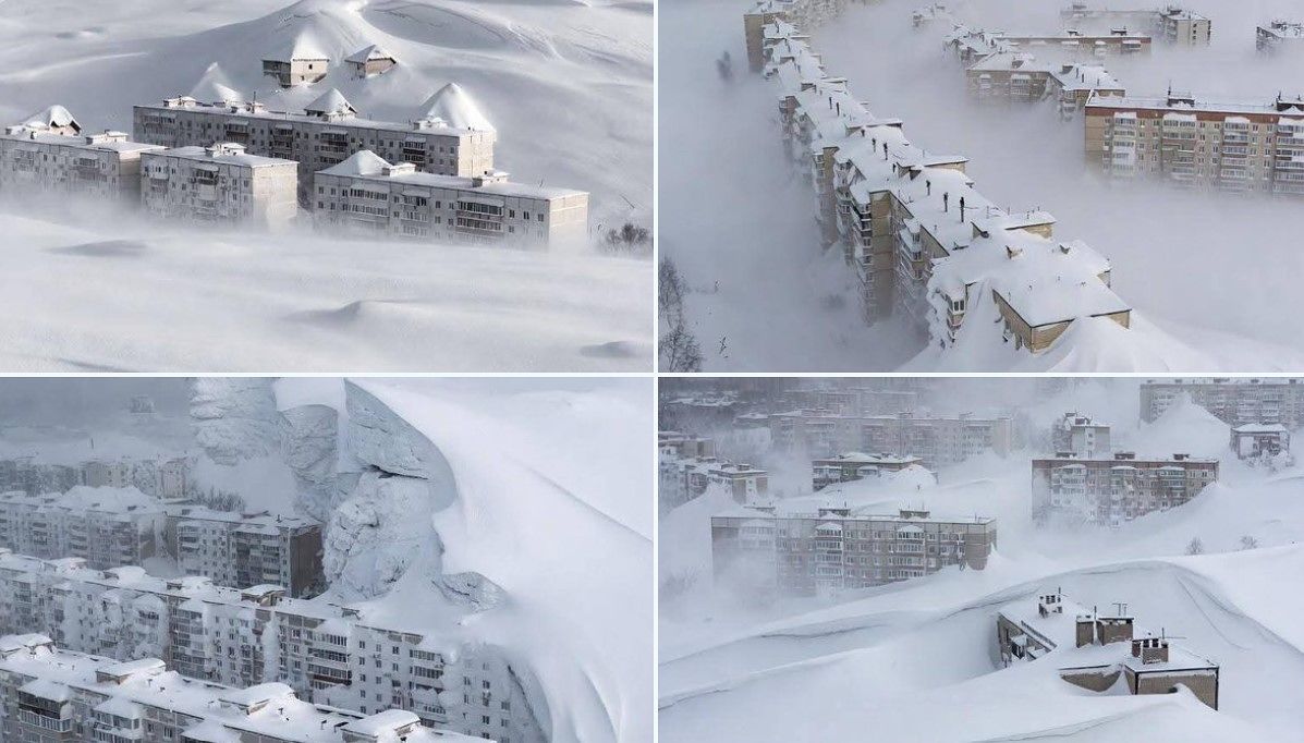 러시아 극동 캄차카 반도에 수십 년 만의 폭설이 덮쳤다. 사진 SNS 캡처