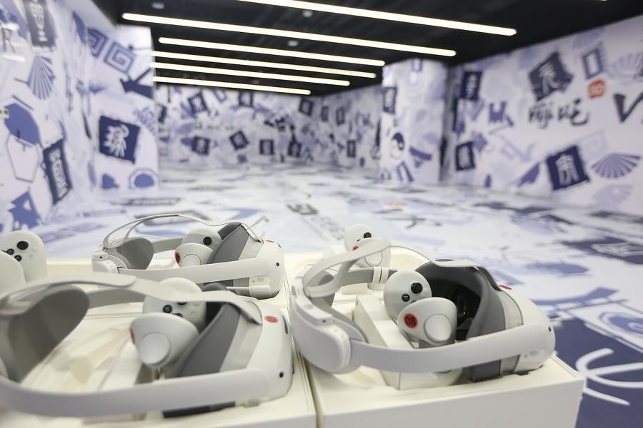 국가애니메이션단지 메타버스 혁신실천센터의 가상현실(VR) 대공간 프로젝트 체험 장소. (국가애니메이션단지 제공)