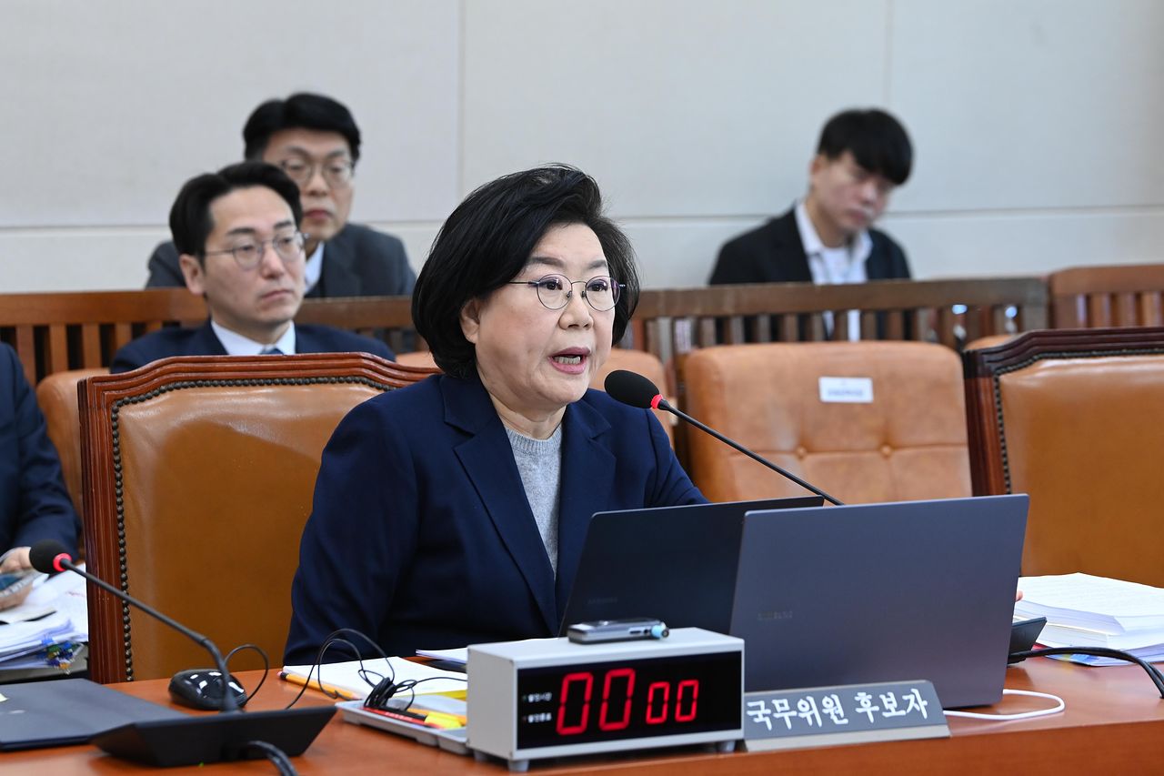 이혜훈 기획예산처 장관 후보자가 23일 서울 여의도 국회에서 열린 제431회국회(임시회) 재정경제기획위원회 인사청문회에서 발언하고 있다. 뉴스1