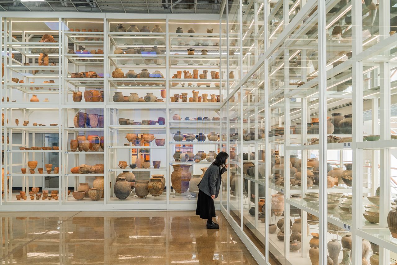 공주국립박물관 수장고.