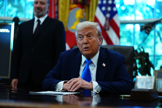 도널드 트럼프 미 대통령이 지난해 9월 백악관에서 발언하고 있다. 이 자리에서 그는 시진핑 중국 국가주석과 통화하며 틱톡 사안을 논의했다고 밝혔다. EPA=연합뉴스