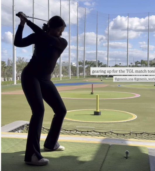 왓슨은 23일(한국시간) 자신의 SNS를 통해 골프 패션을 공개했다. 왓슨은 전신 블랙 컬러의 패션으로 셀카를 찍은 사진을 올렸다. / 왓슨 SNS