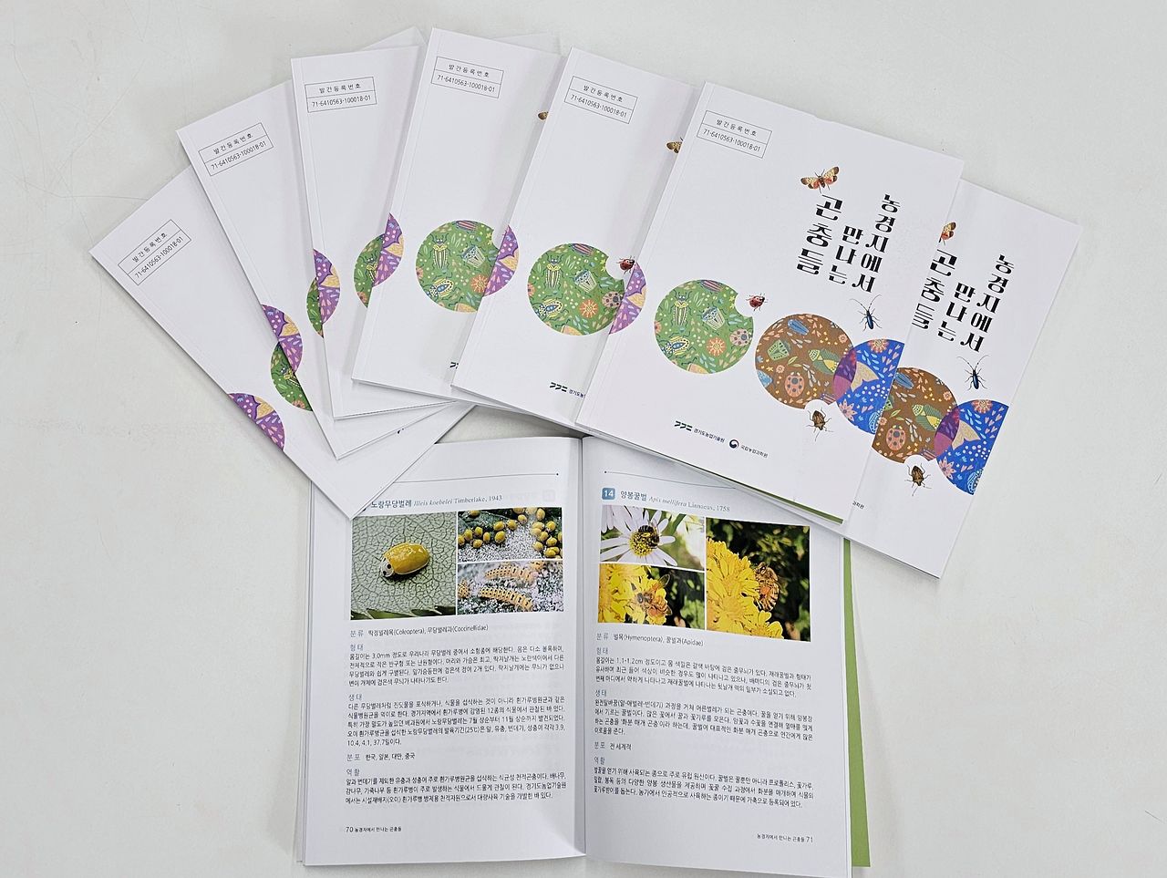 경기도농업기술원은 최근 농경지에 서식하는 곤충 생태를 정리한 도감 ‘농경지에서 만나는 곤충들’을 발간했다. 사진 경기도농업기술원
