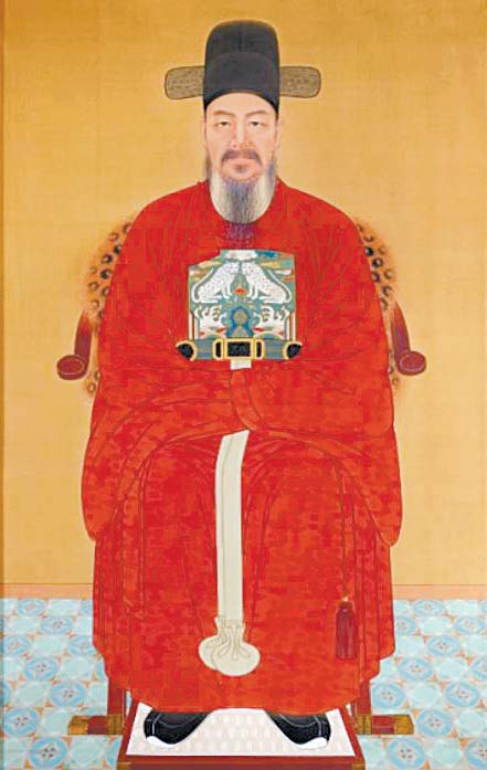 제1호 표준영정인 월전 장우성의 충무공 이순신. 중앙포토