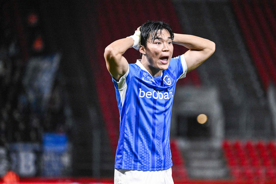 풀럼 이적 가능성이 제기된 벨기에 헹크 공격수 오현규. AFP=연합뉴스