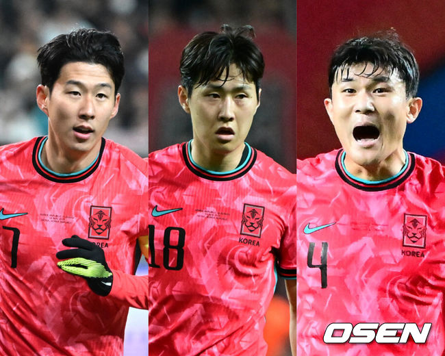 [사진] 손흥민, 이강인, 김민재 / OSEN