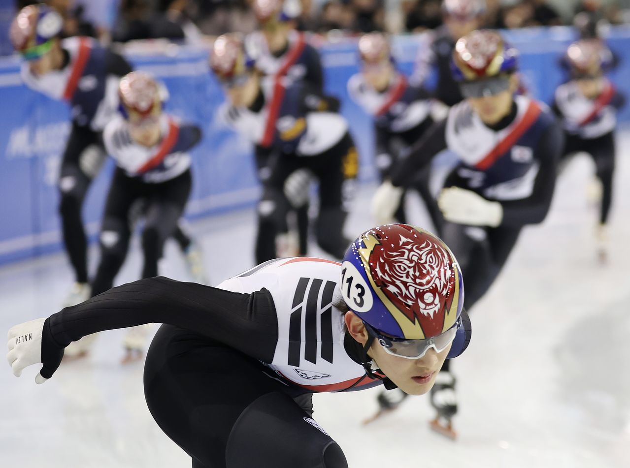 진천선수촌에서 훈련하는 임종언. [연합뉴스]