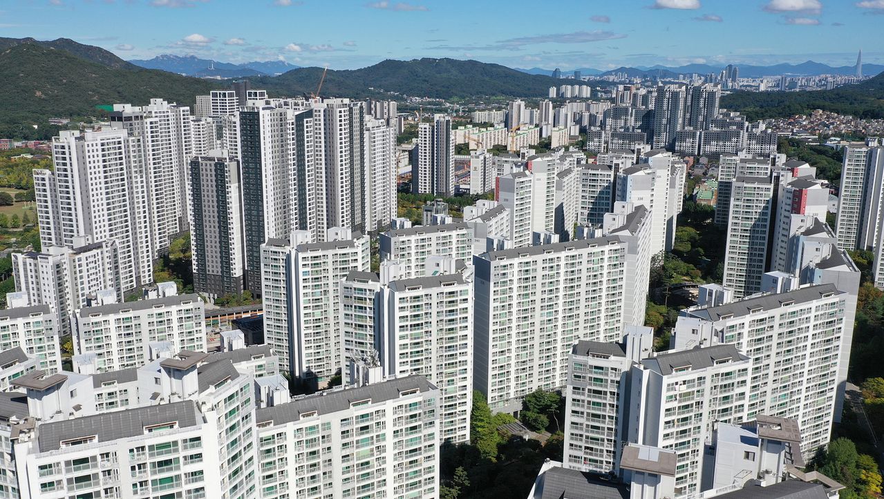 경기 과천시 아파트 단지 모습. 뉴스1