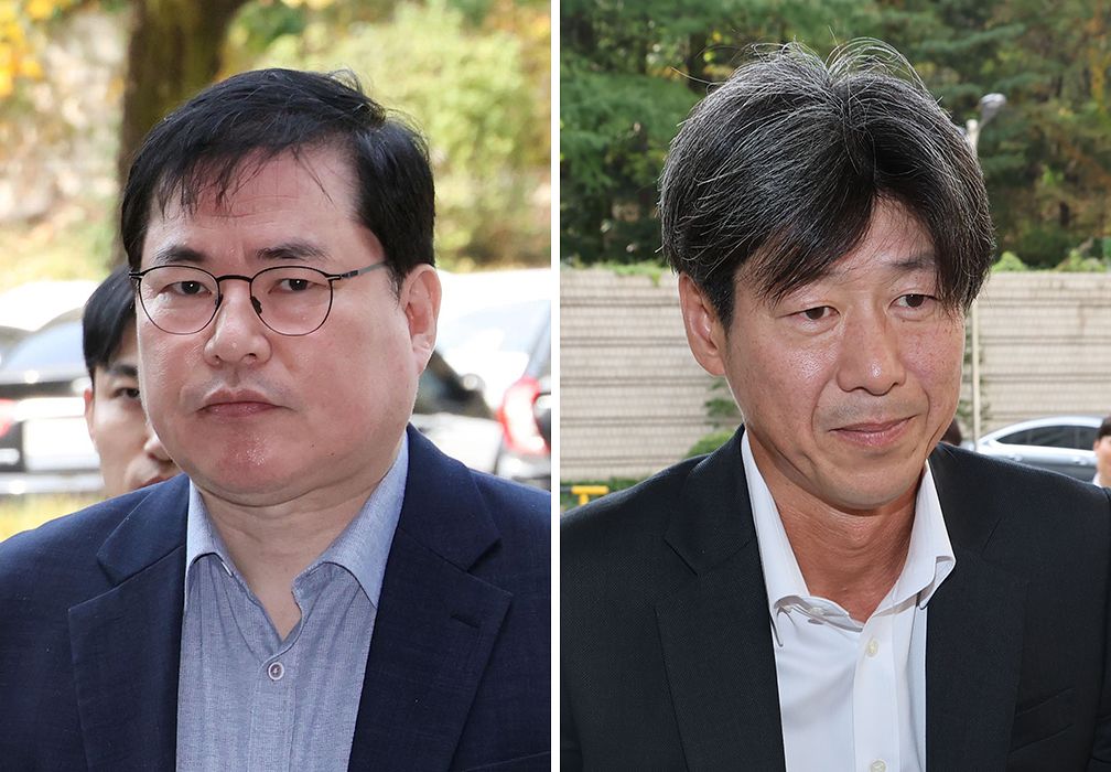 유동규(왼쪽), 남욱