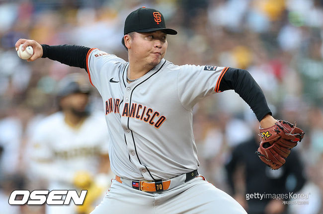 [사진] 샌프란시스코 자이언츠 시절 덩카이웨이. ⓒGettyimages(무단전재 및 재배포 금지)