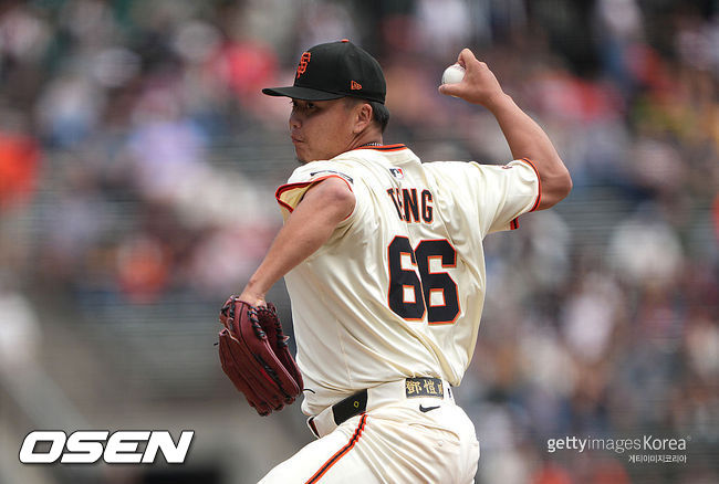 [사진] 샌프란시스코 자이언츠 시절 덩카이웨이. ⓒGettyimages(무단전재 및 재배포 금지)