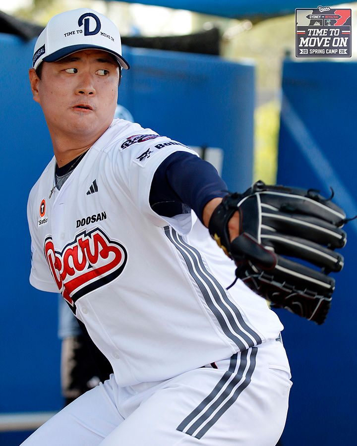 호주 스프링캠프에 한창인 두산 이영하. 사진 두산 베어스