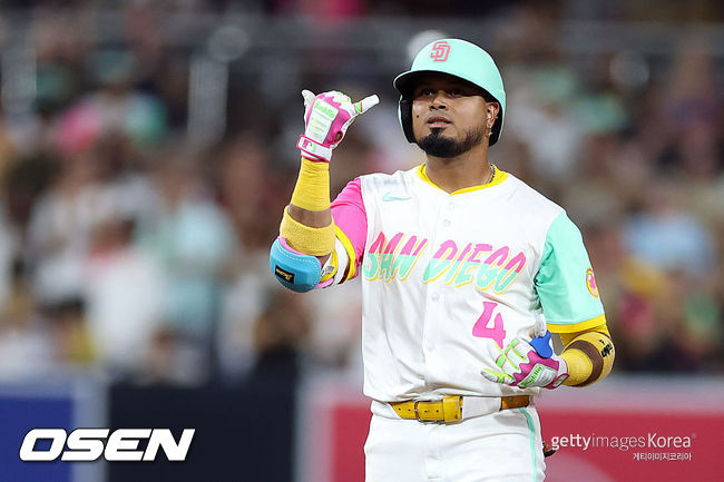 [사진] 샌디에이고 파드리스 시절 루이스 아라에즈. ⓒGettyimages(무단전재 및 재배포 금지)