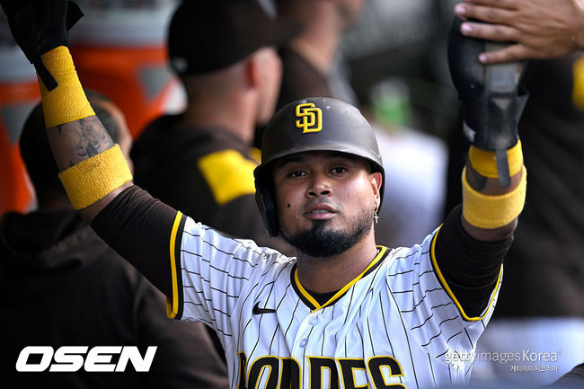 [사진] 샌디에이고 파드리스 시절 루이스 아라에즈. ⓒGettyimages(무단전재 및 재배포 금지)