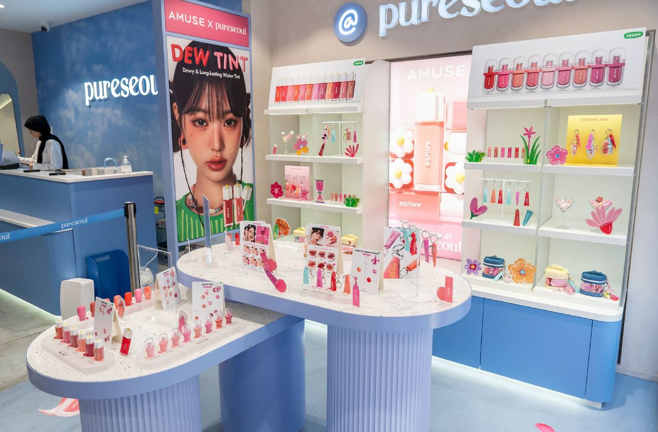 영국 K뷰티 편집숍 '퓨어 서울'에 입점한 어뮤즈. 사진 신세계인터내셔날