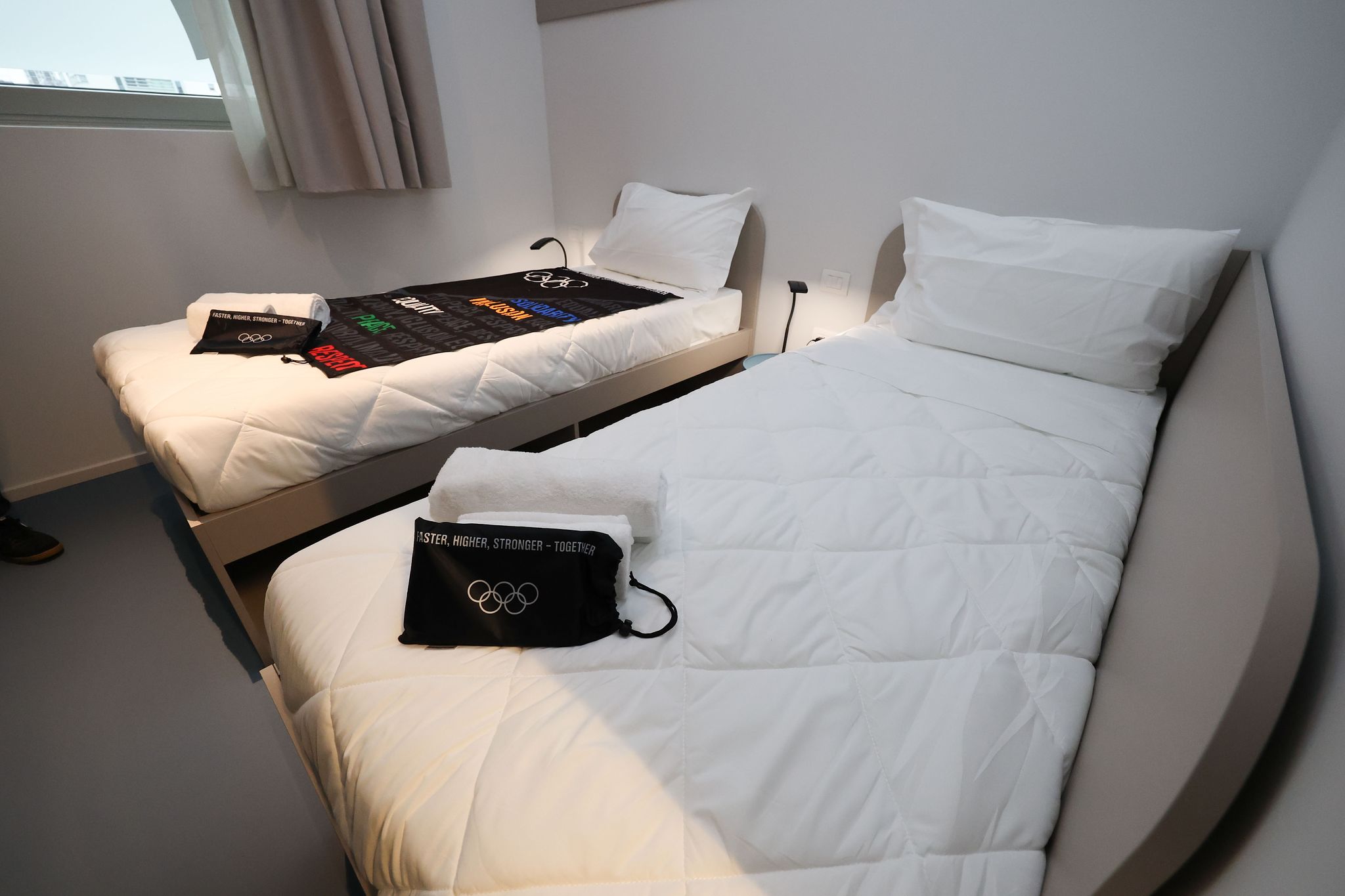 밀라노 코르티나 동계올림픽에 참가한 대한민국 선수단 본진이 묵는 올림픽 빌리지 내 선수촌의 숙소. 김종호 기자 