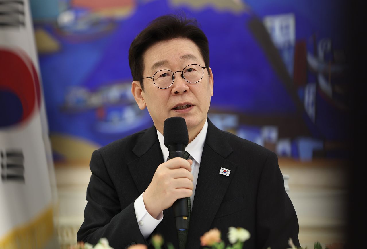 이재명 대통령이 지난 4일 청와대 기업간담회에서 발언하고 있다. 뉴스1