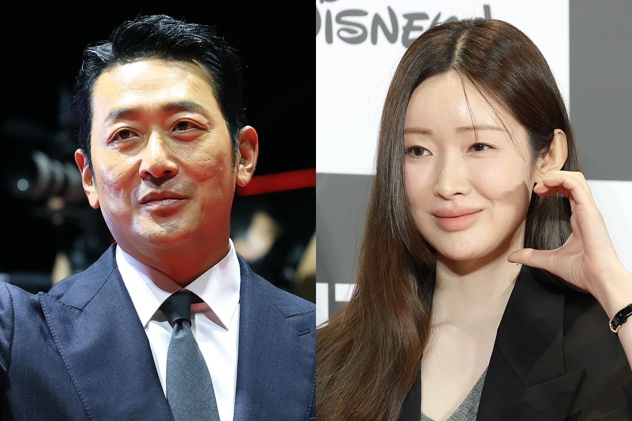 배우 하정우와 차정원. 뉴스1