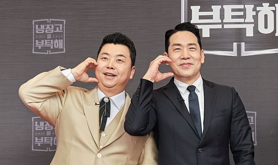 '냉장고를 부탁해'에서 활약하고 있는 스타 셰프 정호영(왼쪽)과 샘킴. [사진 JTBC '냉장고를 부탁해']