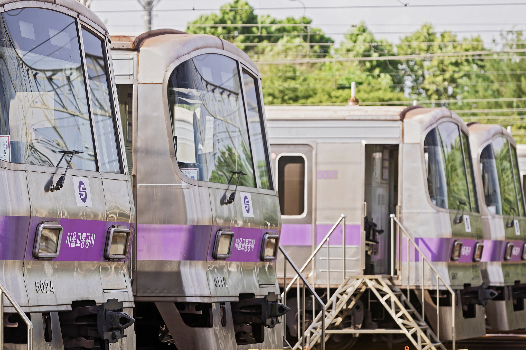 서울교통공사의 전동차 예비차량. 사진 서울교통공사 