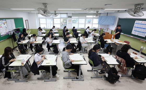 사진은 대구 한 고등학교 고3 교실. 뉴스1